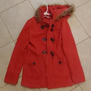 Orange winter coat